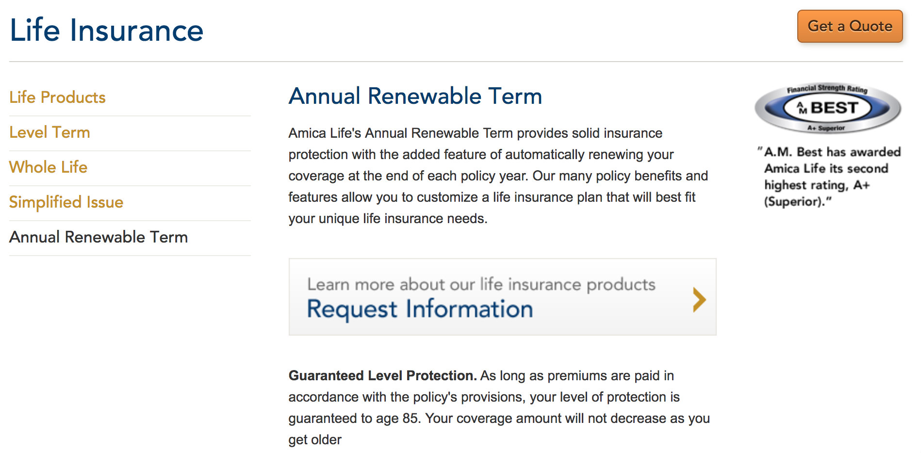 Amica whole life insurance reviews